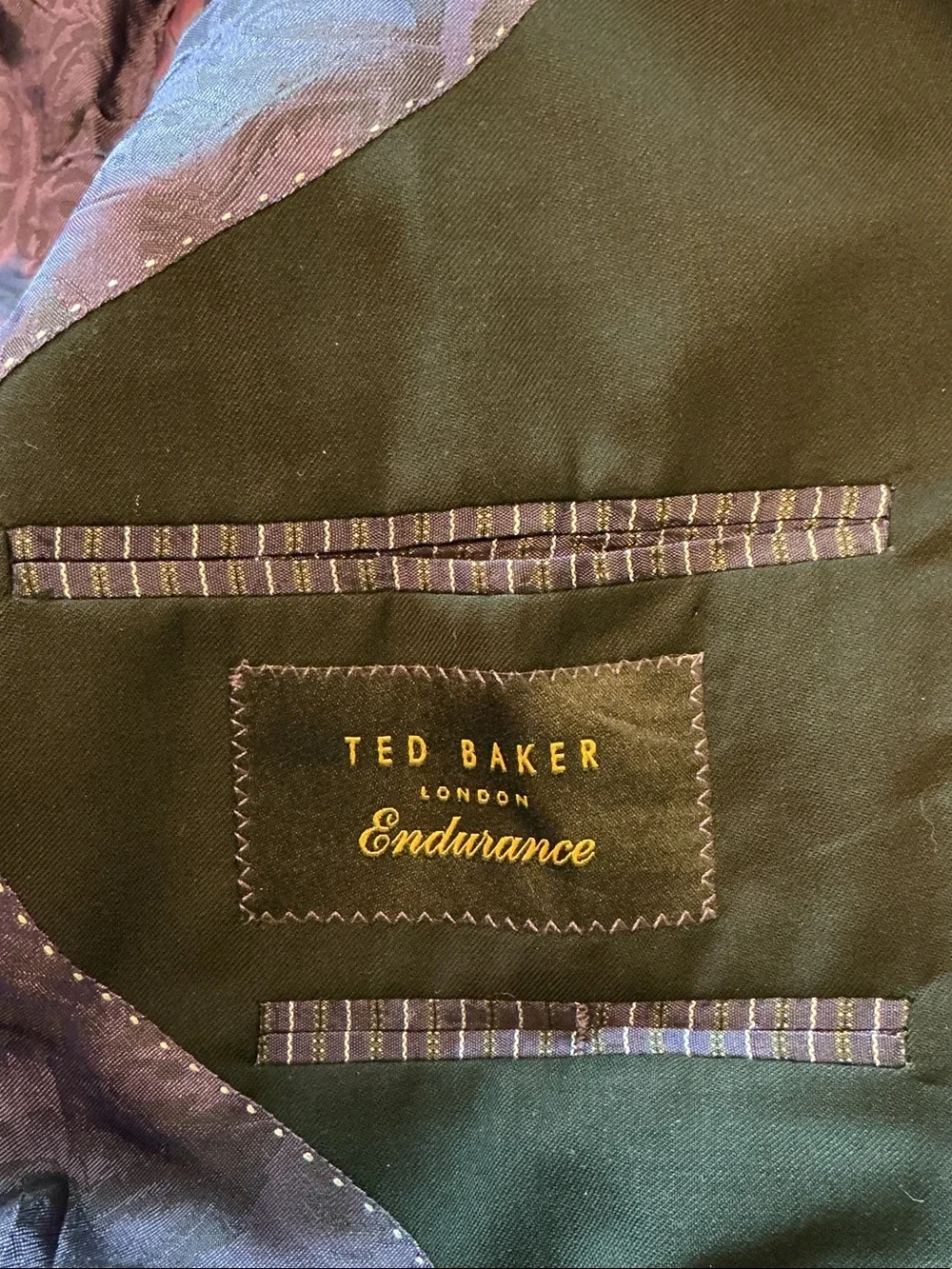 Ted Baker Endurance Men's Black Two-Button - Sleek Tailored Blazer 40S